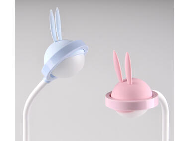 Zdjęcie: Lampka biurkowa LED Rabbit róż akumulator+USB POLUX