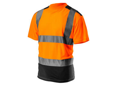 Zdjęcie: T-shirt ostrzegawczy, ciemny dół, pomarańczowy, rozmiar S NEO