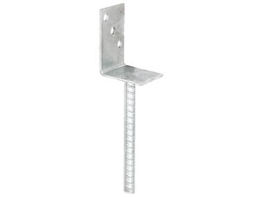 Zdjęcie: Wspornik słupa forma L stal żebrąz 80 mm ALBERTS