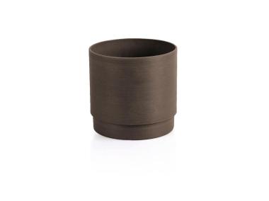 Zdjęcie: Doniczka z surowców wtórnych 15,6x15,6x15 cm brązowa TIN TOURS