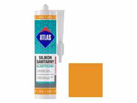 Silikon sanitarny elastyczny, 213 mandarynkowy, 280 ml ATLAS