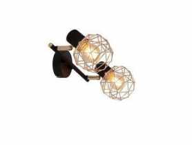 Lampa sufitowa listwa ścienna czarna złoty klosz Acrobat CANDELLUX