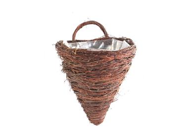 Zdjęcie: Kwietnik z brzozy na ścianę z folią 35x30x38/48 cm TIN TOURS
