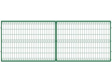 Zdjęcie: Brama dwuskrzydłowa 3D 4x1,2 m ocynk+ral6005 POLBRAM