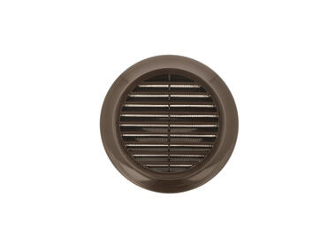 Kratka wentylacyjna okrągła z siatką i kołnierzem 150 mm brąz VENTIKA