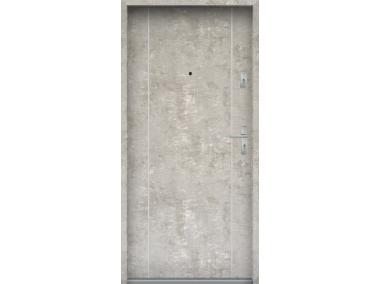 Drzwi wejściowe do mieszkań Bastion A-34 Beton naturalny 90 cm lewe OSP KR CENTER