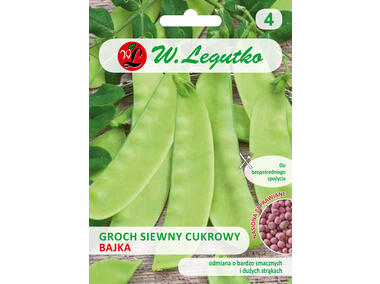 Zdjęcie: Groch siewny cukrowy Bajka 40 g W.LEGUTKO