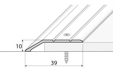 Zdjęcie: Listwa zakończeniowa mocująca A11 srebrna 90 cm EFFECTOR