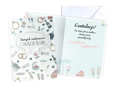 Zdjęcie: Karnet DK-977 Ślub KUKARTKA