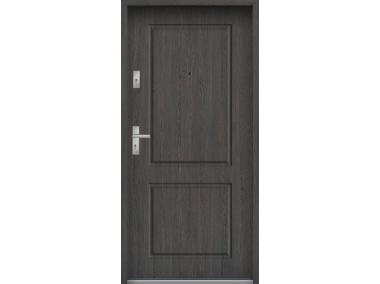 Zdjęcie: Drzwi wejściowe do mieszkań Bastion S-91 Wenge deska 80 cm prawe ODR KR CENTER
