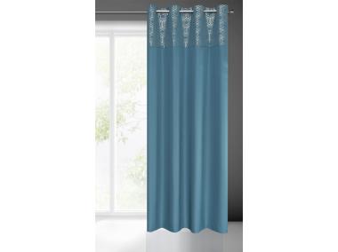 Zdjęcie: Zasłona gotowa Dafne 140 x 240 cm niebieski EUROFIRANY