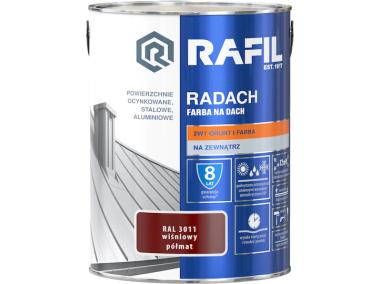 Zdjęcie: Farba na dach Radach wiśniowy RAL3011 5L RAFIL
