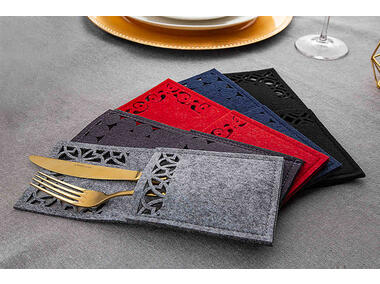 Zdjęcie: Etui na sztućce filcowe mix 5 wzorów 23x10 cm ALTOMDESIGN