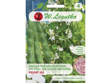 Zdjęcie: Fasola wielokwiatowa Piękny Jaś biała 30 g LEGUTKO