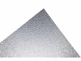 Szkło polistyren grubość 2,3 mm 120x64 cm struktura ice przezroczysta SCALA