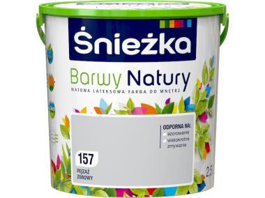 Zdjęcie: Farba Barwy Natury pejzaż zimowy 157 2,5L ŚNIEŻKA