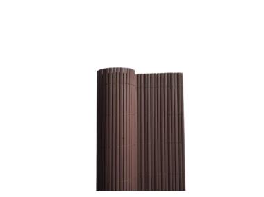 Zdjęcie: Płotek ogrodowy PCV brązowy 100x300 cm dwustronny z filtrem UV DIRECT HG