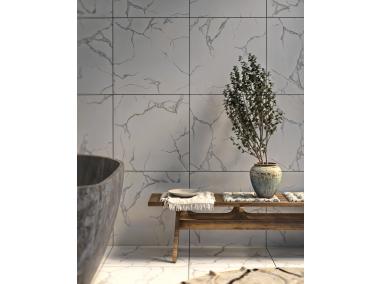 Zdjęcie: Płytka gresowa White Marble Matt 600x600 mm CERAMIKA NETTO