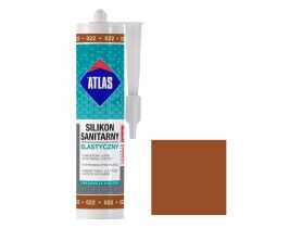 Silikon sanitarny elastyczny 022 orzechowy 280 ml ATLAS