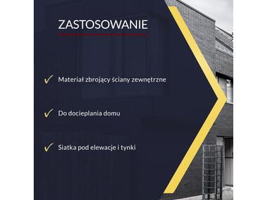 Zdjęcie: Siatka z włókna szklanego Euro-Line 150 1m x 50m pomarańczowa TYTAN