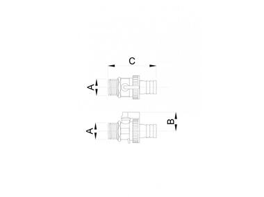 Zdjęcie: Zawór spustowy z motylkiem 1/2-3/4 HYDROLAND