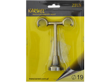 Zdjęcie: Wspornik podwójny Zeus fi 19 mm/19 mm sufit satyna KARWEL