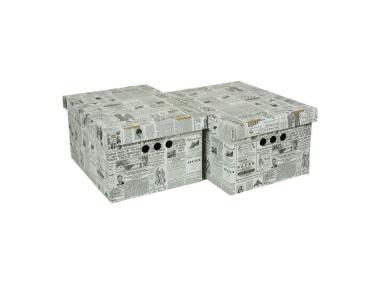 Zdjęcie: Pudło A4 Gazeta biała 2 szt. 25x18x33 cm BERTONI