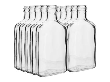 Zdjęcie: Butelka na nalewki typu piersiówka 100 ml - 10 szt. BROWIN