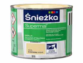 Emalia Supermal kremowy F575 0,2L ŚNIEŻKA