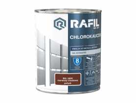 Emalia chlorokauczuk czerwony tlen RAL3009 0,75L RAFIL