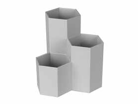 Organizer Julie 12x11,2x11,2 cm szary UNIGLOB