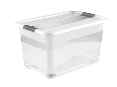 Zdjęcie: Pojemnik Crystalbox z kółkami konrad 52 L KEEEPER