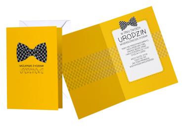 Zdjęcie: Karnet PP-1692 Urodziny - muszka KUKARTKA