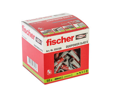 Zdjęcie: Kołek uniwersalny z wkrętem Duopower 12x60 mm S FISCHER