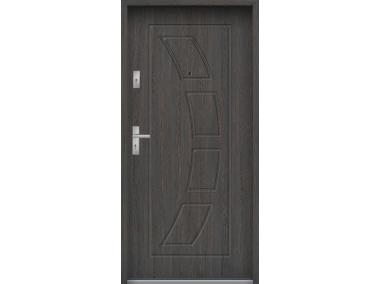 Zdjęcie: Drzwi wejściowe do mieszkań Bastion T-17 Wenge deska 80 cm prawe ODO KR CENTER