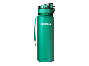 Zdjęcie: Butelka filtrująca city 500 ml butelkowa zieleń AQUAPHOR