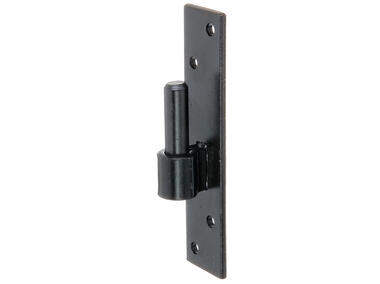Zdjęcie: Skobel na płytce czarny 16/180x40 mm ALBERTS