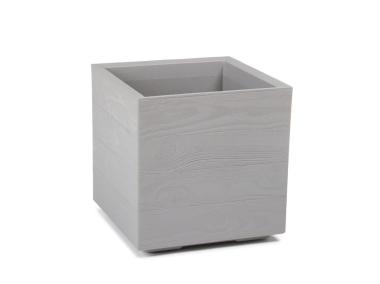 Zdjęcie: Kwietnik Karo Eco wood 400x400 mm deska szary LAMELA
