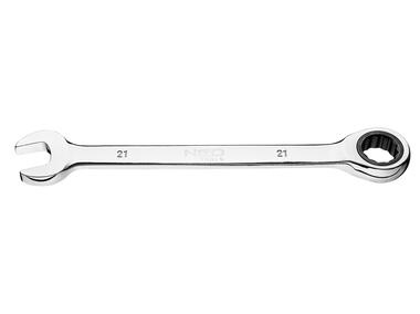 Zdjęcie: Klucz płasko-oczkowy z grzechotką, 21 mm NEO