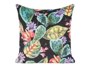 Zdjęcie: Poszewka welwetowa z nadrukiem roślinnym Tropical 45x45 cm EUROFIRANY