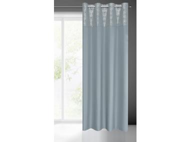 Zdjęcie: Zasłona gotowa Dafne 140 x 240 cm srebrny EUROFIRANY