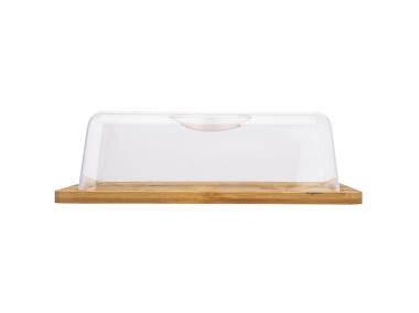 Zdjęcie: Patera bambusowa z kloszem plastikowym 25x19,5x7,5 cm ALTOMDESIGN