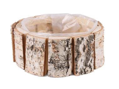 Zdjęcie: Osłonka drewniana 21x21x8,5 cm okrągła TIN TOURS