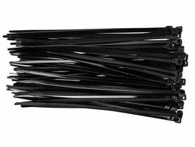 Opaski zaciskowe 4.8 x 200 mm, 75 szt., czarne TOPEX