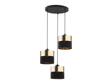 Zdjęcie: Lampa wisząca Hilton black/gold 3 x E27 4349 TK LIGHTING