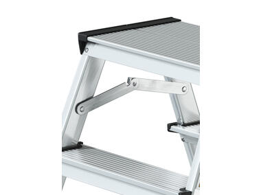 Zdjęcie: Drabina aluminiowa dwustronna 2x2 stopnie 125 kg Comfort DRABEST