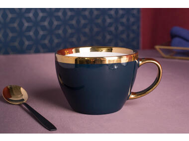 Zdjęcie: Filiżanka Aurora Gold 300 ml ciemny granat ALTOMDESIGN