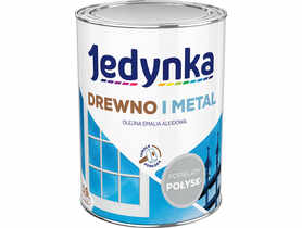 Emalia olejno-alkidowa drewno i metal popielaty 0,9 L połysk JEDYNKA