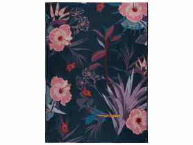 Dywan Jungle 80x160 cm kwiaty pomarańczowo-czarne MULTI-DECOR