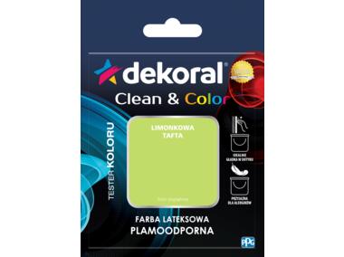 Zdjęcie: Tester farby Clean&Color limonkowa tafta 0,04 L DEKORAL